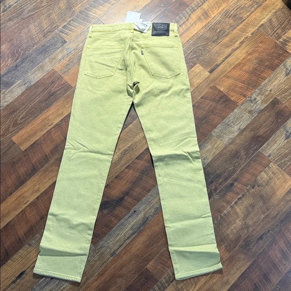 Levi's Made & Crafted 511 Slim Jeans - Pistachio / Pale Yellow NWT 32x34